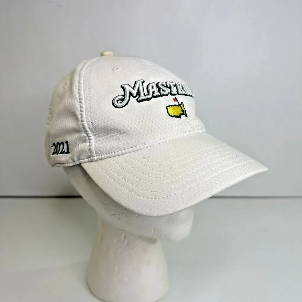 Masters Hat Cap Strap Back White One Size Lightweight Ahead USA 2021 UPF 30 READ